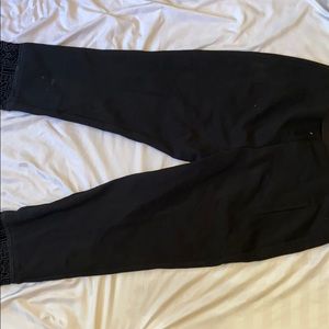 Pants with lace detail